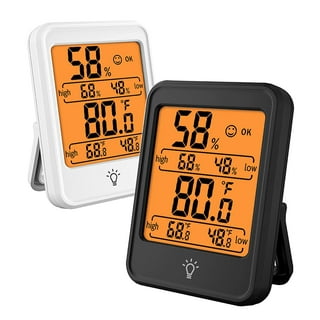 Thermo- Hygrometer, ETP110-10~ 60 Temperature Humidity Meter Thermometer  Hygrometer Dew Point Meter for Home/Laboratory