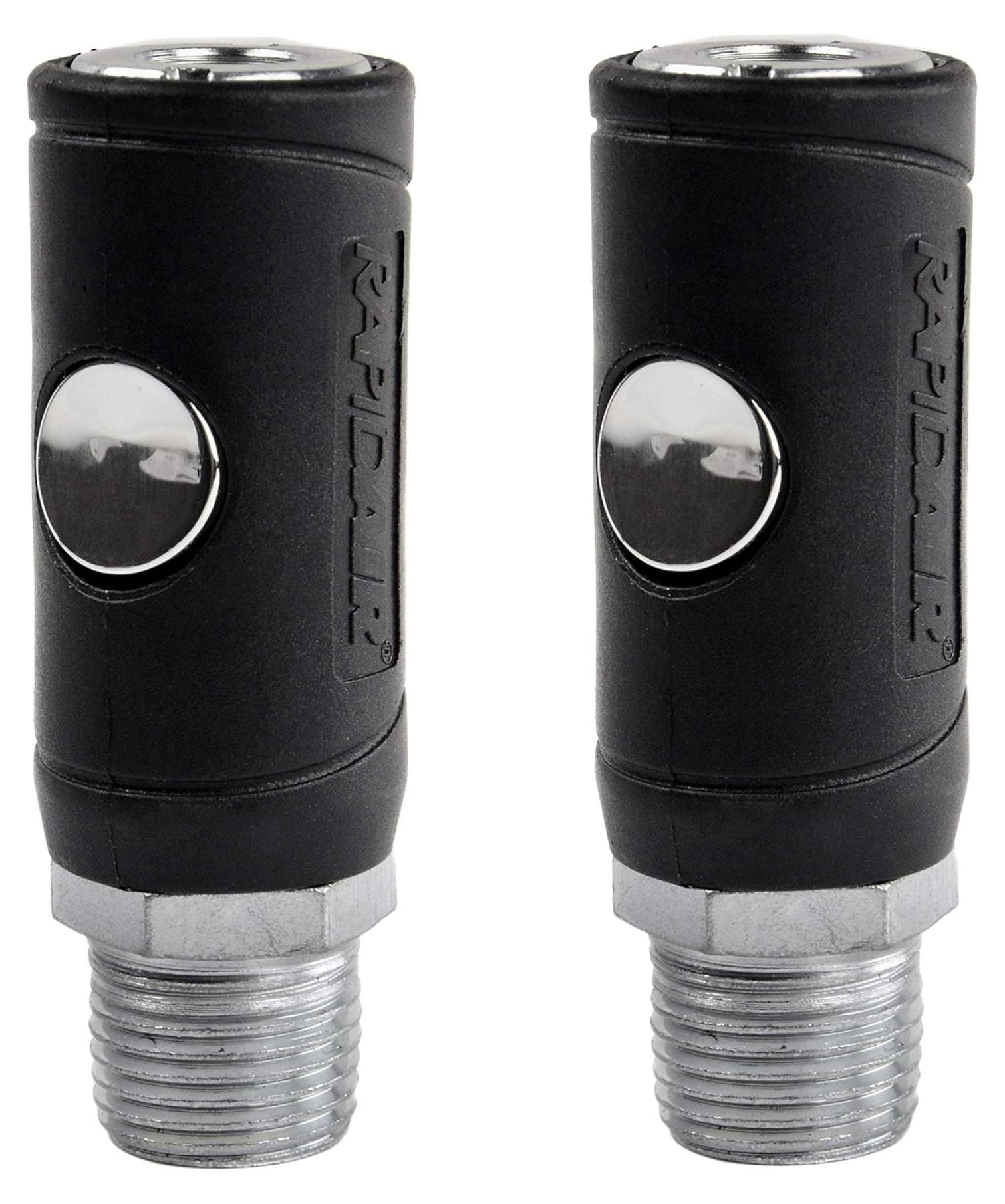 2 Pack Industrial Safety Air Plug Coupler 1/4