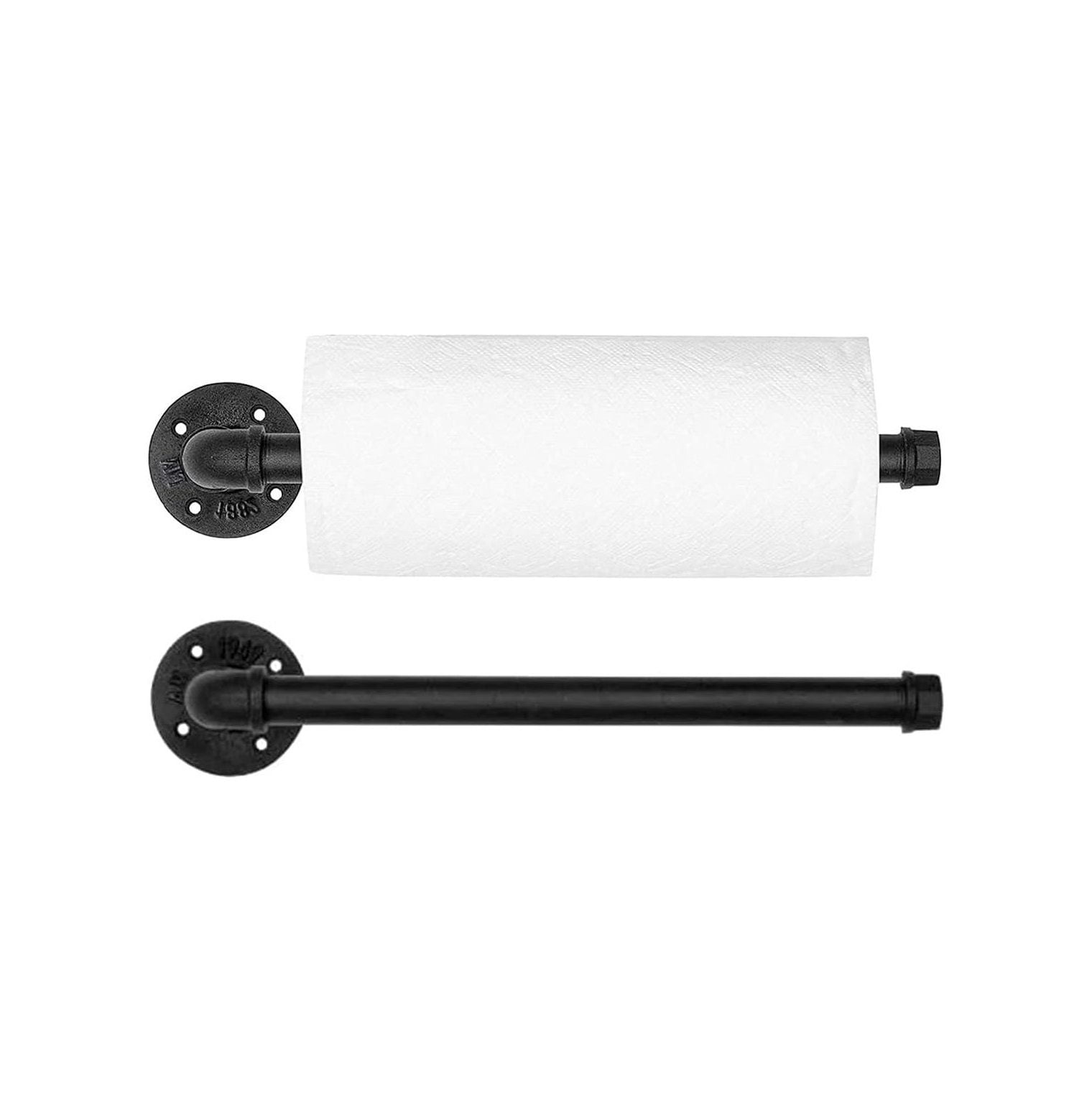 2 Pack Industrial Steel Pipe Kitchen Towel Holder. Bathroom Hand Towel