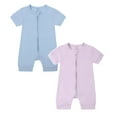 thumbnail image 1 of 2-Pack Bodysuit Base Onesie Pajamas Thin Short Sleeve Sleeper Preemie Clothes Boys 18-24M Baby Clothes, 1 of 3