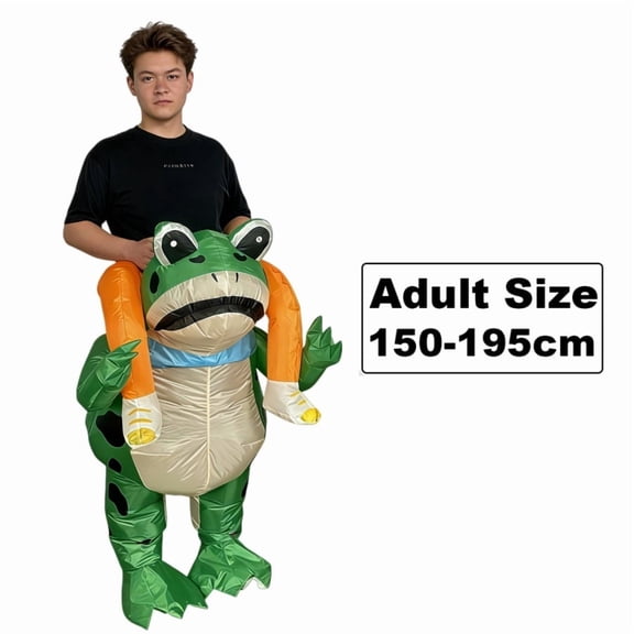 Inflatable Frog Costumes - Animal Theme Party Outfits For Adults (Fits 59"–74.8" / 150-190cm)