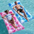 thumbnail image 1 of 2-Pack Inflatable Pool Floats Mat - XL Pool Floaties Adults Size with Headrest, Sun Tanning Raft Lake Beach Swimming Pool Party Toys Floating Lounge Above Water Keep Cool, 1 of 7