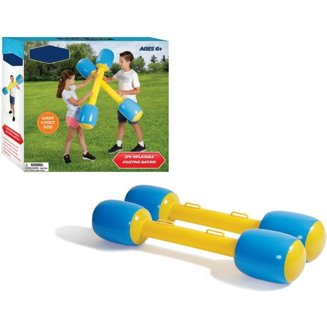 2 Pack Inflatable Pool Toy Jousting Set for Pool Game for Teens and