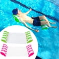 thumbnail image 1 of 2 Pack Inflatable Water Hammock, Air Mattress, Aqua Lounger & Floating Sleep Pillow for Swimming Pool or Beach  Foldable & Easy to Carry, 2 Pack (Green+Pink), 1 of 7