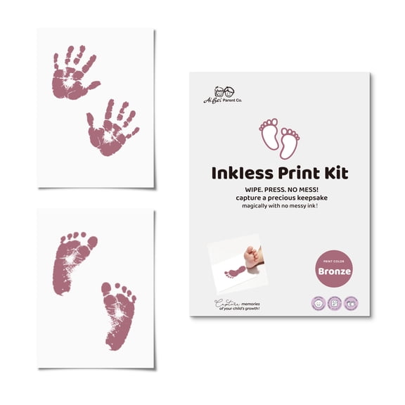 2 Pack Inkless Hand and Footprint Kit, Ink Pad for Baby Hand and Footprints, Dog Paw Print Kit, Dog Nose Print Kit, Baby Footprint Kit, Clean Touch Baby Foot Printing Kit, Newborn Baby Handprint Kit