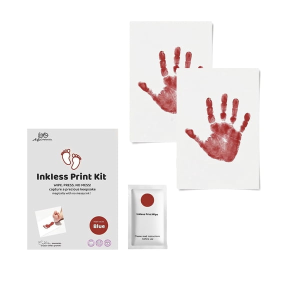 2 Pack Inkless Hand and Footprint Kit, Ink Pad for Baby Hand and Footprints, Dog Paw Print Kit, Dog Nose Print Kit, Baby Footprint Kit, Clean Touch Baby Foot Printing Kit, Newborn Baby Handprint Kit