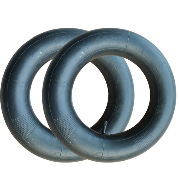 2 Pack Inner Tube 3.50-8 for Wheelbarrow,Hand Trolley, Garden cart, Dolly, Hand Truck Wheel 14 inch Tire 3.50x8 Rim 8"