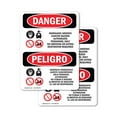 thumbnail image 1 of (2 Pack) Inorganic Arsenic Cancer Hazard Bilingual OSHA Danger Sign, 1 of 7