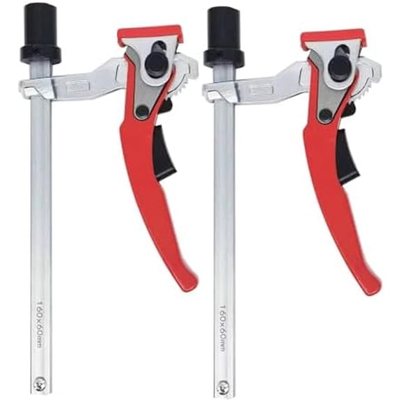 2 Pack Inserta Clamp, Bench Hold Down Clip MFT Quick Ratchet Track Saw Guide Rail Clamp Anti-Slip Bench Quick Press Clamp for Workbench Fixing$$Tools & Hardware Other