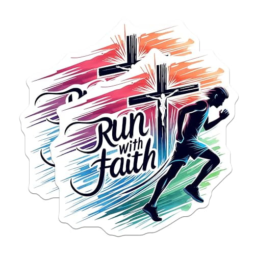 (2 Pack) Inspirational Christian Quote Magnet - Motivational Sports Decor - 5" On Longest Side - Sticks to Smooth Flat Surfaces - Made in USA - MAG9638