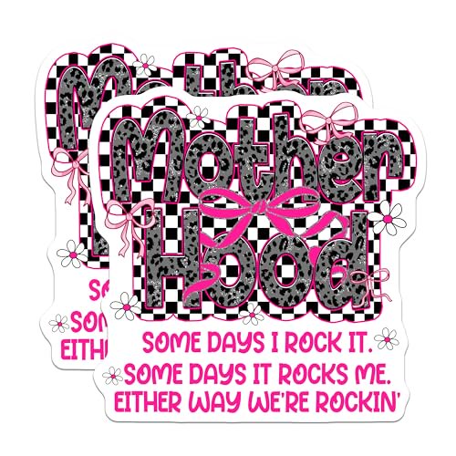 (2 Pack) Inspirational Quote Decor Magnet - Fun Mother's Day Home Decor - 5" On Longest Side - Sticks to Smooth Flat Surfaces - Made in USA - MAG9565