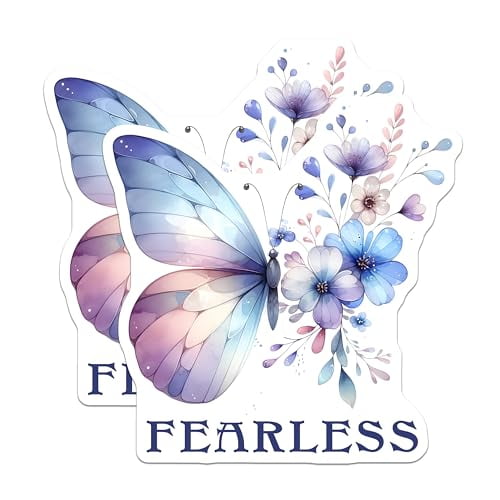 (2 Pack) Inspirational Quote Magnet - Blue Floral Art - 5" On Longest Side - Sticks to Smooth Flat Surfaces - Made in USA - MAG9738