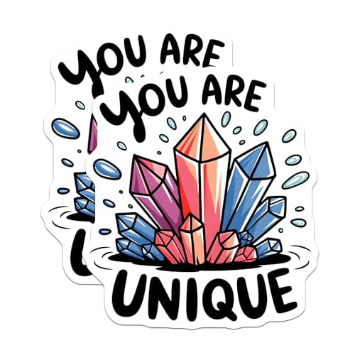 (2 Pack) Inspirational Quote Magnets - Crystal Design - Unique Magnets for Motivation - 5" On Longest Side - for Cars, Fridges, Toolboxes - Made in USA - MAG6619