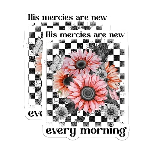 (2 Pack) Inspirational Quotes Decor Magnet - Morning Reminder - 5" On Longest Side - Sticks to Smooth Flat Surfaces - Made in USA - MAG9576