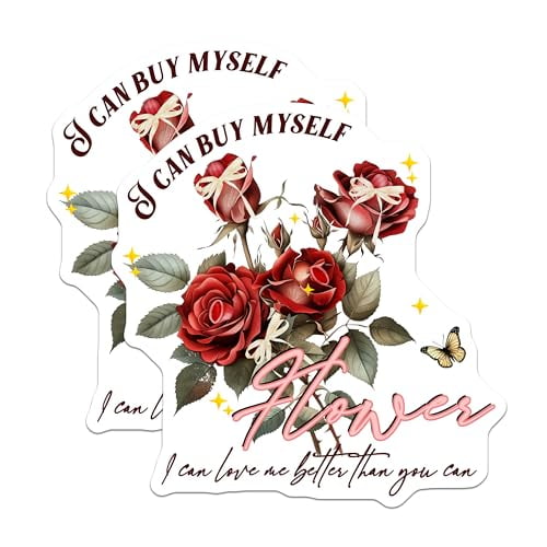 (2 Pack) Inspirational Quotes Magnets Magnets - Rose Flower Design - 5" On Longest Side - Made in USA - Sticks to Refrigerators & Metal Surfaces - MAG9029