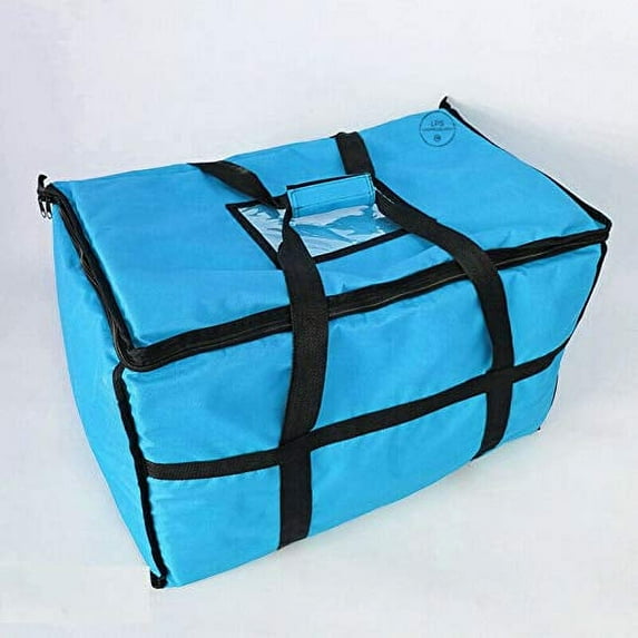 "2 Pack - Insulated Food Pan Carrier, Blue Vinyl, 23"" x 13"" x 15"""