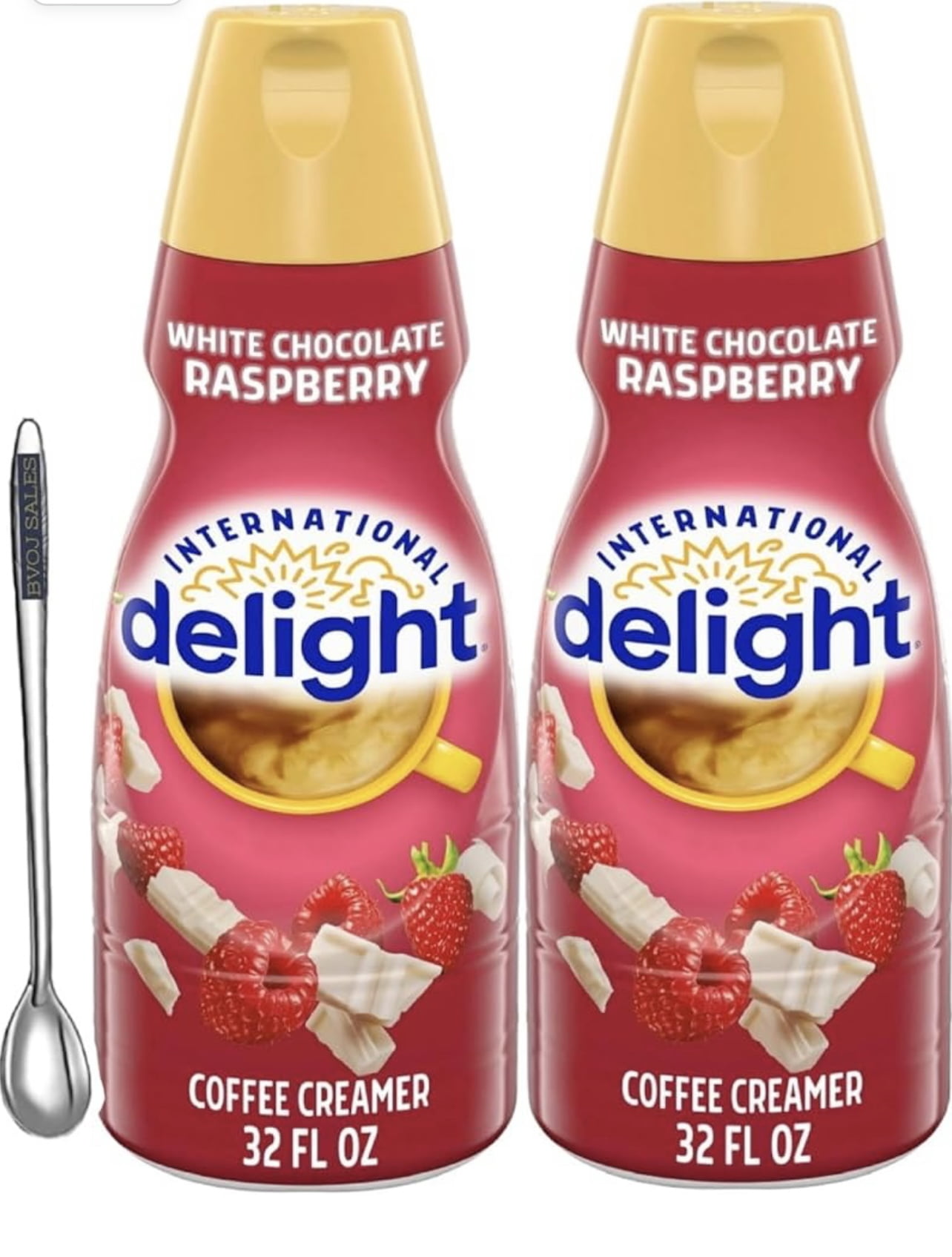 2 Pack International Delight White Chocolate Raspberry Coffee Creamer