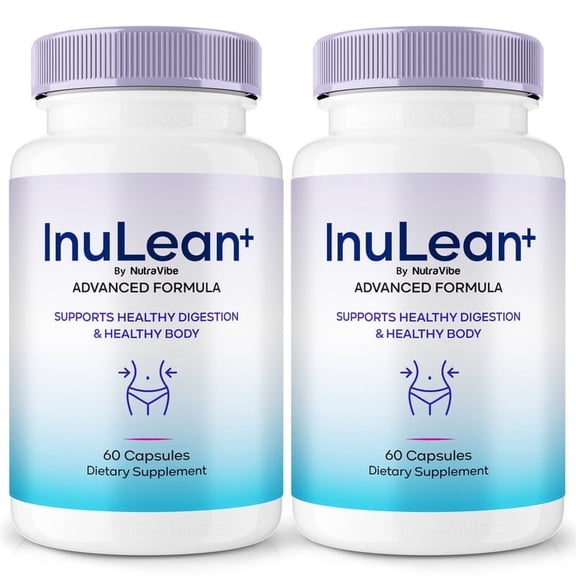 (2 Pack) InuLean+ Natural Daily Pill Formula Designed to Align with Fitness Goals, Support an Active Lifestyle & Body Balance | Just 2 Easy-to-Swallow Pills Daily (120 Capsules)