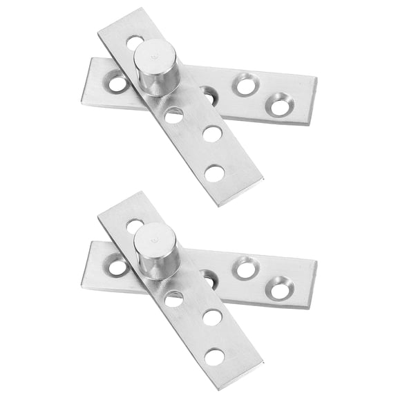 2 Pack Invisible Door Pivot Hinge, 180 Degree Rotation Hinge, Small Size