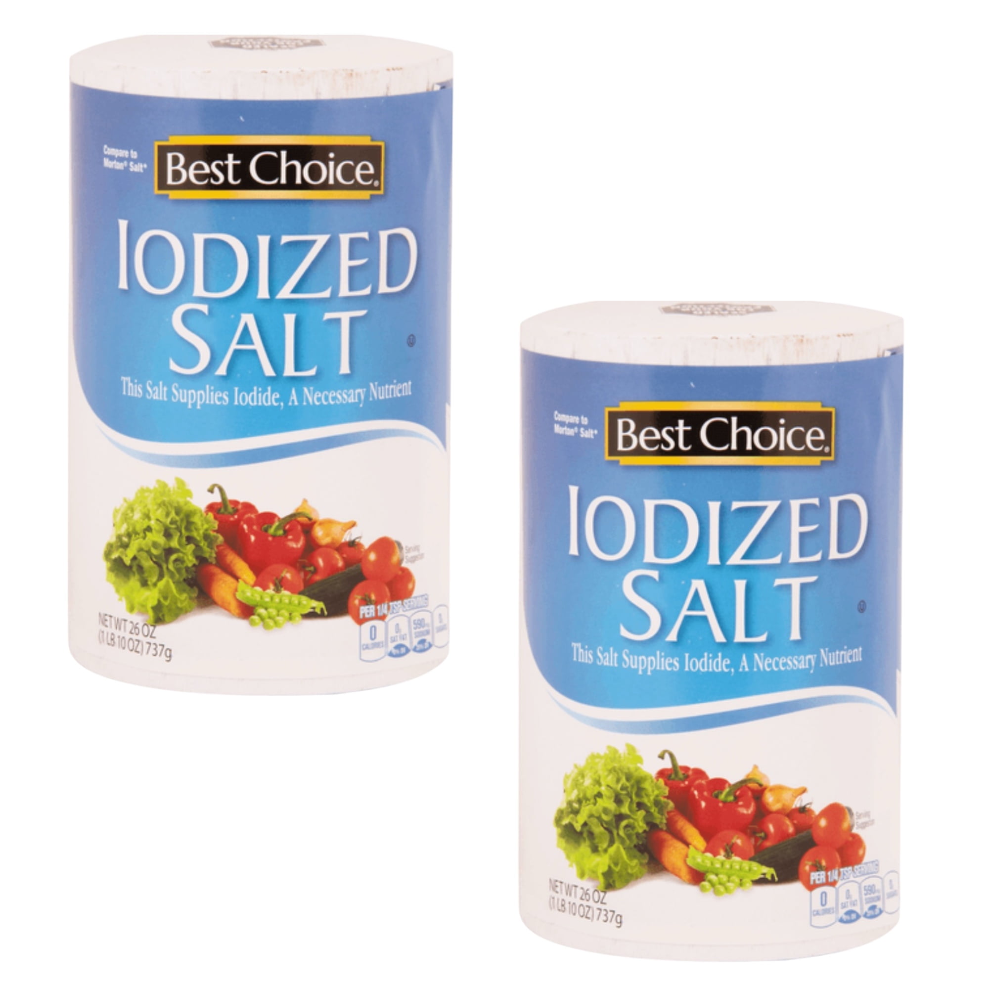 ( 2 Pack ) Iodized Salt 26 Oz