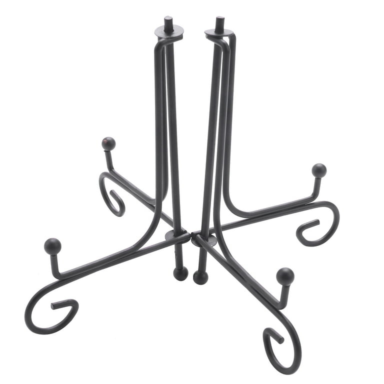 Plate Holder Display Stand, Picture Frame Holder Stand, Easel Display  Stand, Book Display Stand Iron Display Stand, Black Iron Easel Plate  Display Photo Holder Stand, Displays Picture Frames, Decorative Plates,  Tablets And