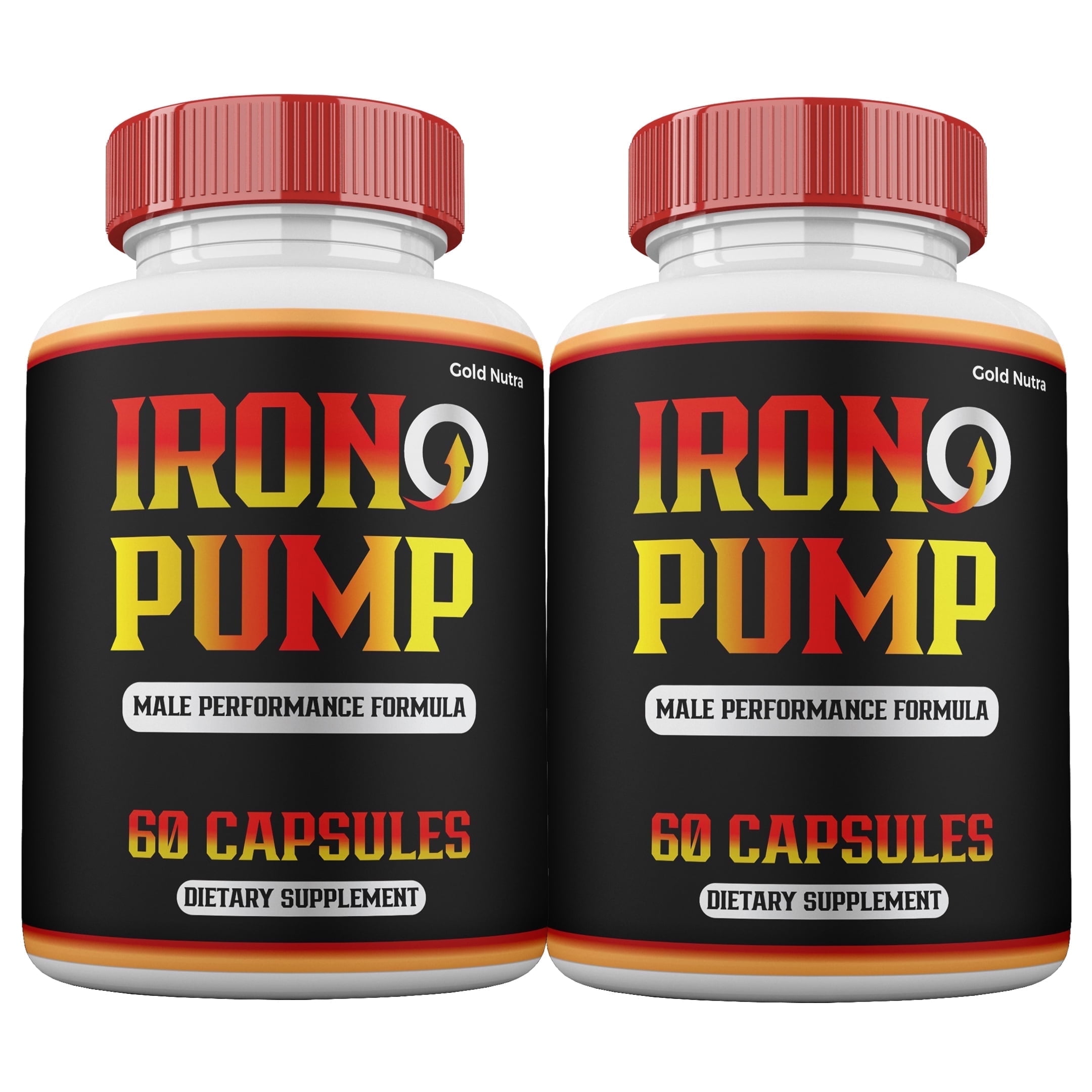 (2 Pack) Iron Pump Capsules for Men, Iron Pump ed Capsules, Maximum Strength for Male Health, 2 Month Supply for Men