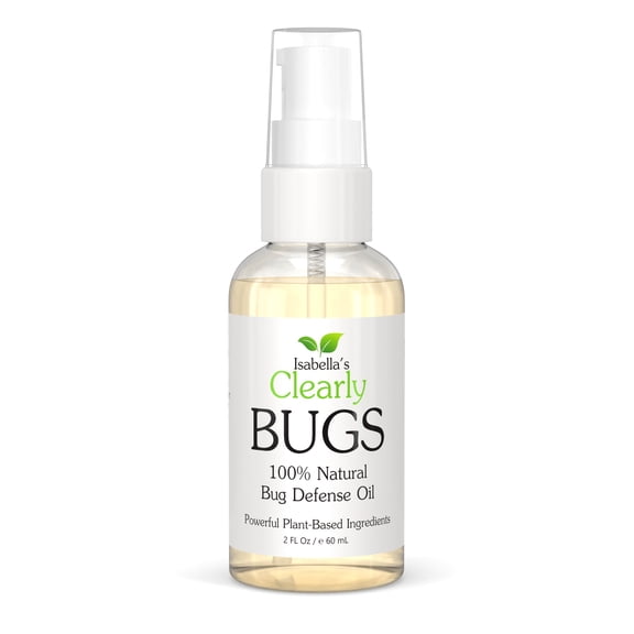 2-Pack Isabella's Clearly BUGS, Natural Bug Defense Oil with Lemon, Cedarwood, Eucalyptus Essential Oils | Non Toxic Topical for Family, Toddlers, Babies | Made in USA