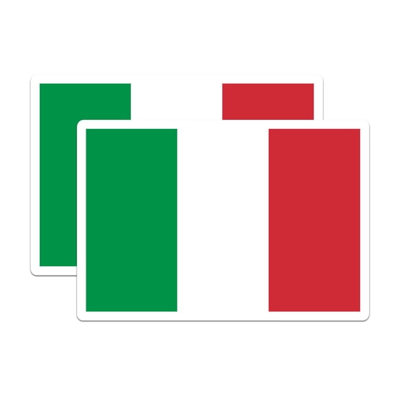 (2 Pack) Italy World Flag Magnets - Italian Pride - 5" On Longest Side - Premium Magnet - Choose from Over 200 Countries - for Cars, Refrigerators, Toolboxes, Lockers- Made in USA - MAG0895