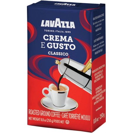 (2 Pack) Italy's Favorite Coffee Crema e Gusto, 8.8-Ounce Bags