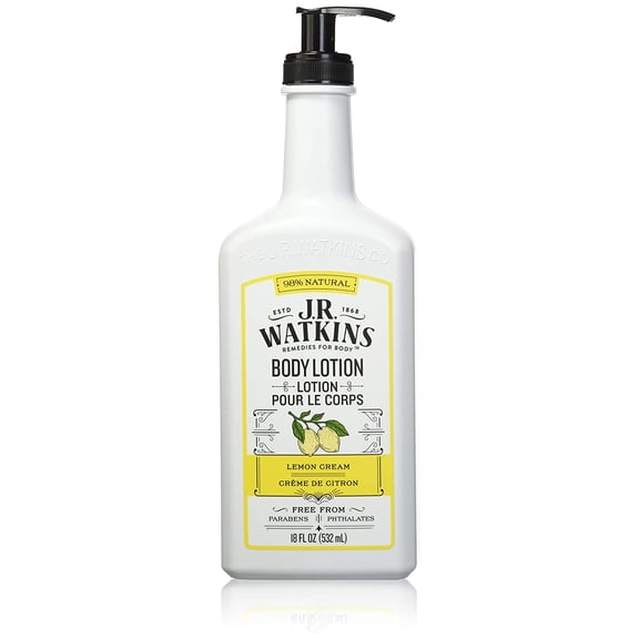(2 Pack) J.R. Watkins Hnd,Bdy Ltn,Lemon Cream 18 Fz