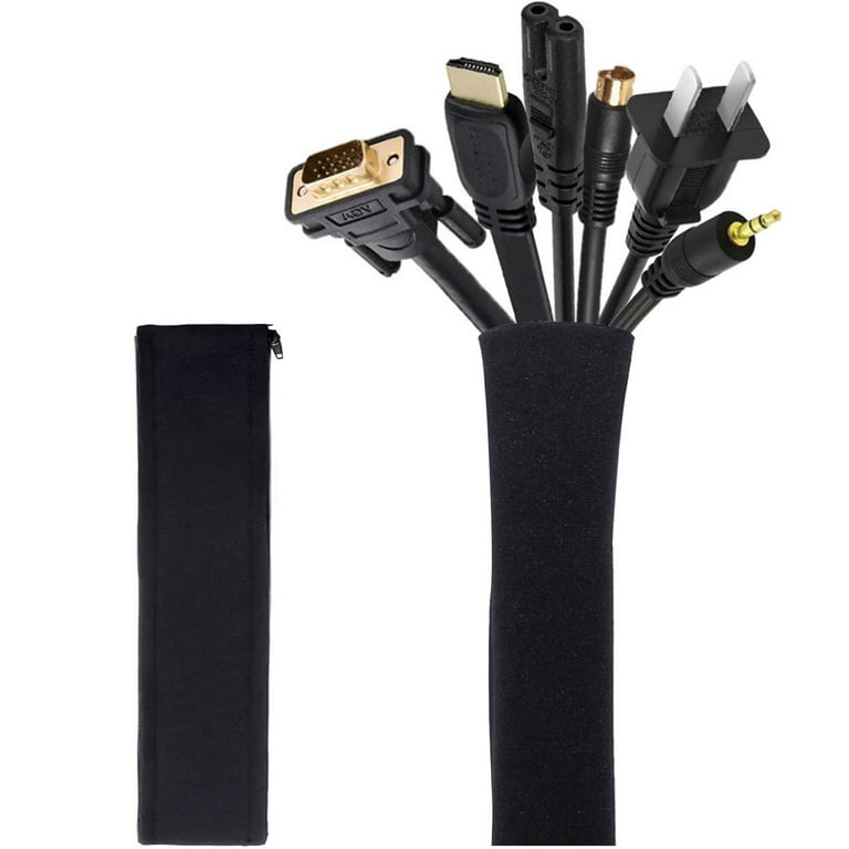 Cable Management kit - Cable Sleeves + J Channel Cord Hider