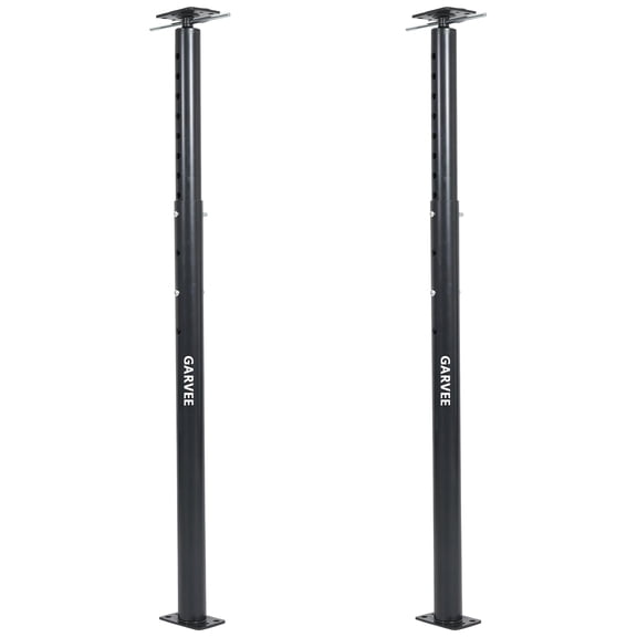2 Pack Jack Post, 53"-93" Height Range, House Floor Jack for Leveling, 18000 LBS Lifting Joist Beam Basement Jacks, Adjustable House Jacks for Lifting,Black