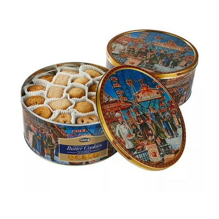 2 Pack | Jacobsens Original Premium Danish Butter Cookies, 3.53 lb. Tin
