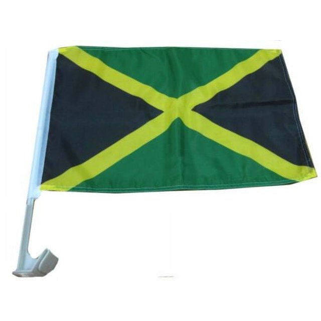 2-Pack Bahamas Country Car Window Flags – 12x18 Inches, 100D Polyester, Trade Winds