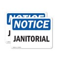 thumbnail image 1 of (2 Pack) Janitorial OSHA Notice Sign 24 Inch X 18 Inch Plastic Sign, Weather Resistant, UV Protected for Workplace, Business, and Construction Site, Made in the USA, 1 of 8