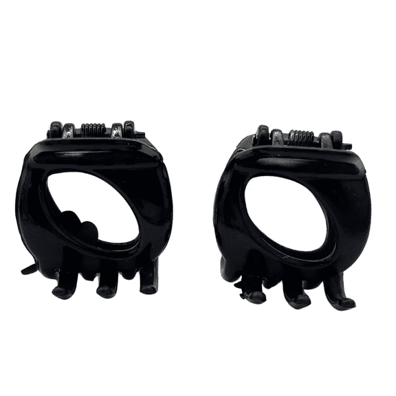 2 Pack Jaw Clips, Durable Hair Clips, Secure Grip for All Day Hold, Ideal for Updos, Sectioning, Touch Ups, Everyday Styling, Travel, On the Go, Hair Essentials, Black