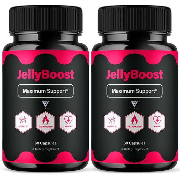 (2 Pack) Jelly Boost Maximum Support, JellyBoost Weight Supplement (120 Capsules)