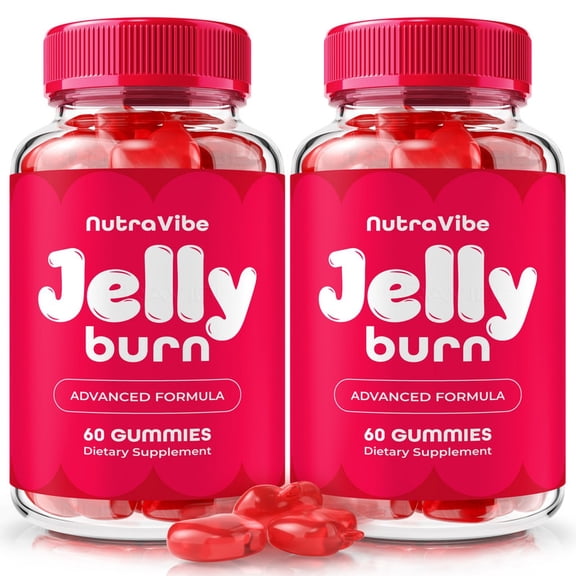 (2 Pack) Jelly Burn Natural Daily Gummy Formula Designed to align with Fitness Goals, Support active Lifestyle & Body Balance | Just 2 Great-Tasting, Easy-to-Chew Gummies Daily (120 Gummies)