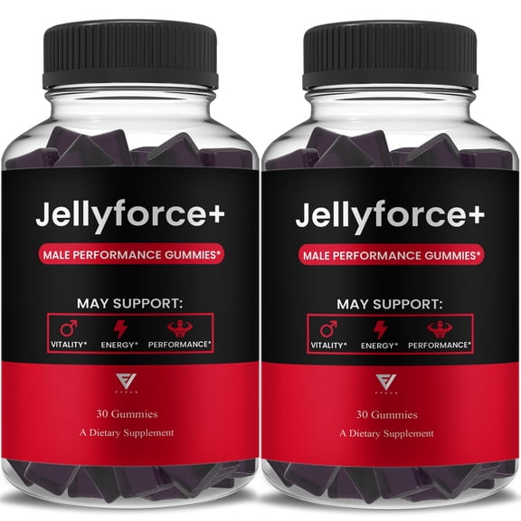 (2 Pack) Jelly Force Male Gummies, Jelly Force Male Formula (90 Gummies)