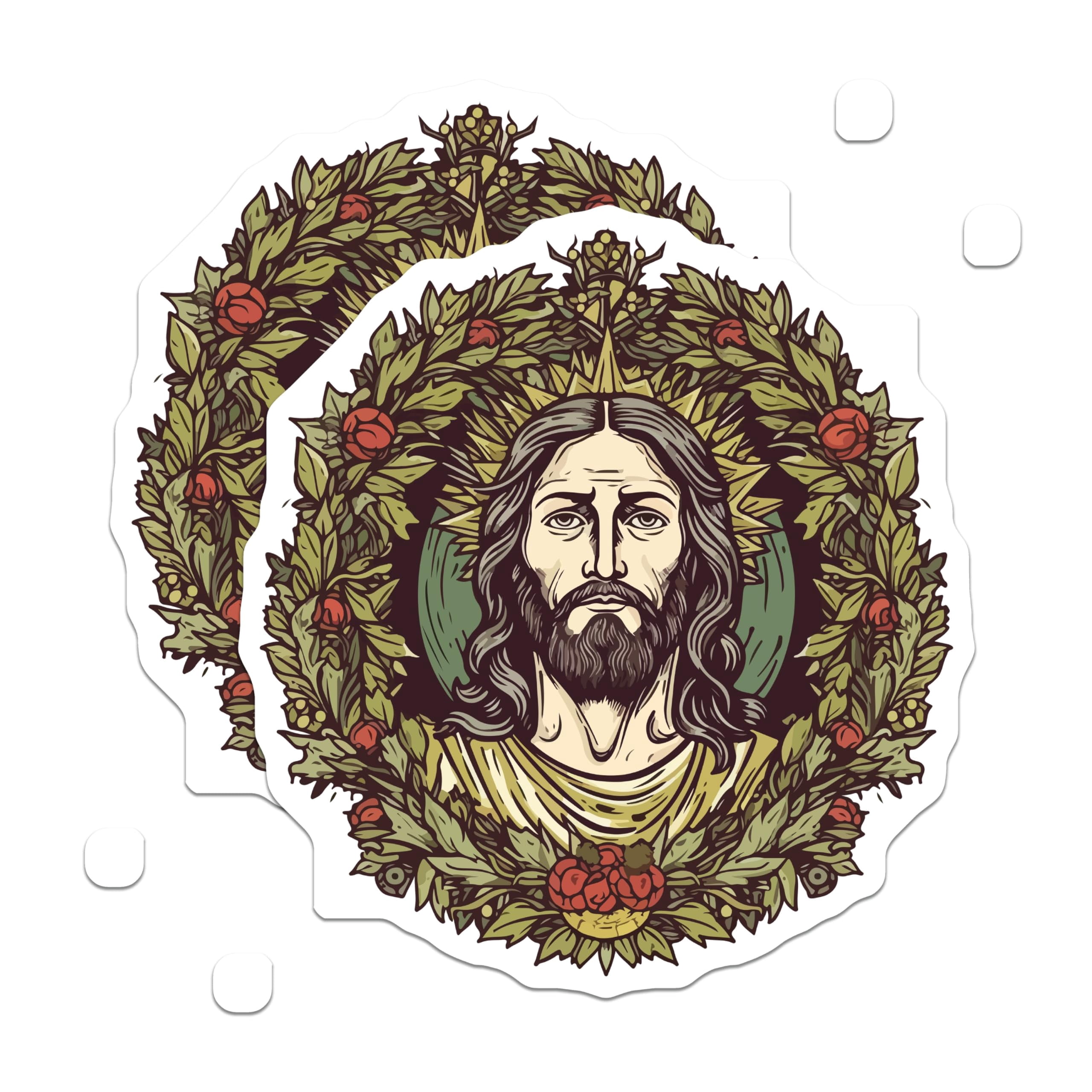 Jesus Math Christian Sticker (2 Pack) Jesus Christ Stickers - Religious Faith Decals - Christian Art ...