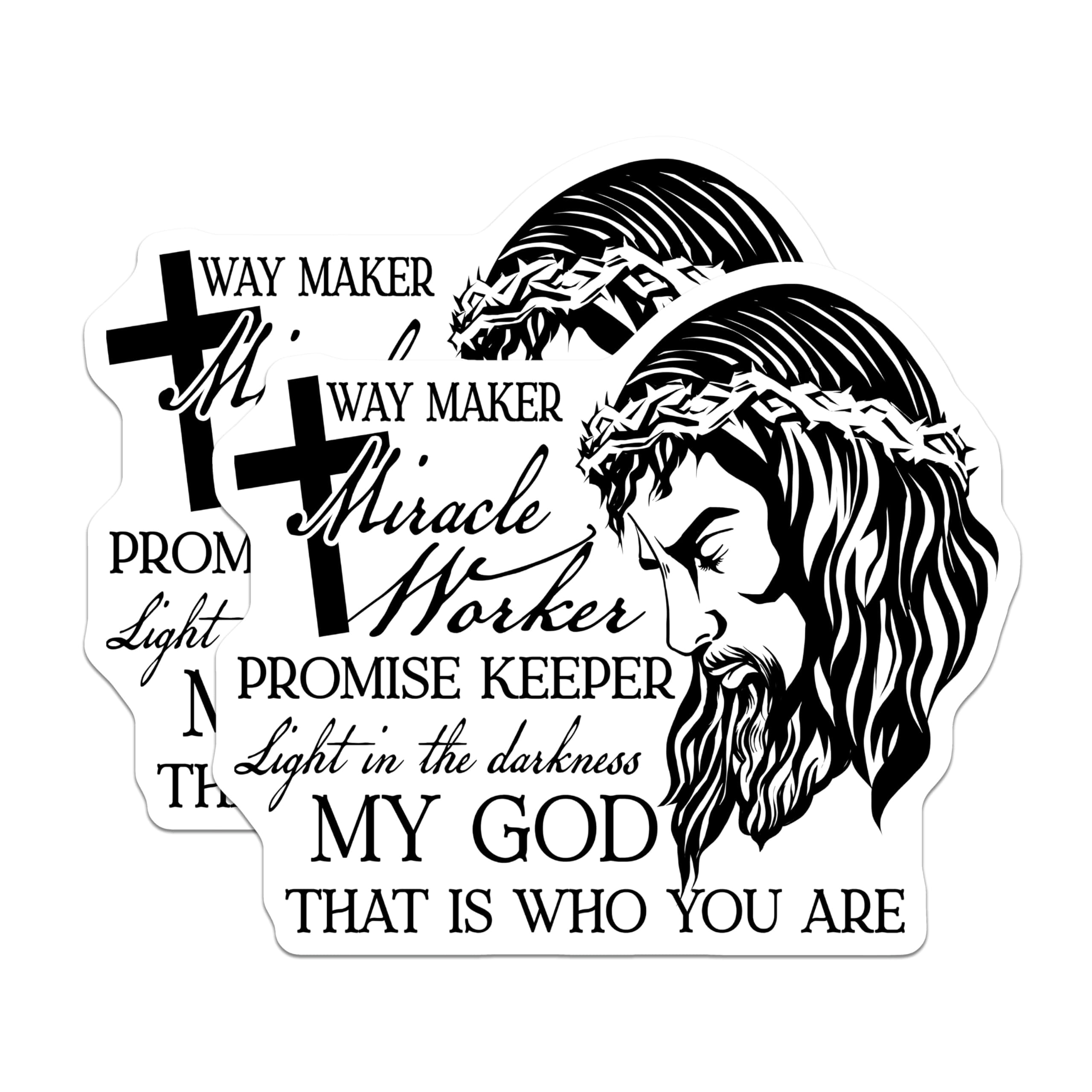 Jesus Math Christian Sticker (2 Pack) Jesus Stickers - Christian Stickers - Faith Stickers ...