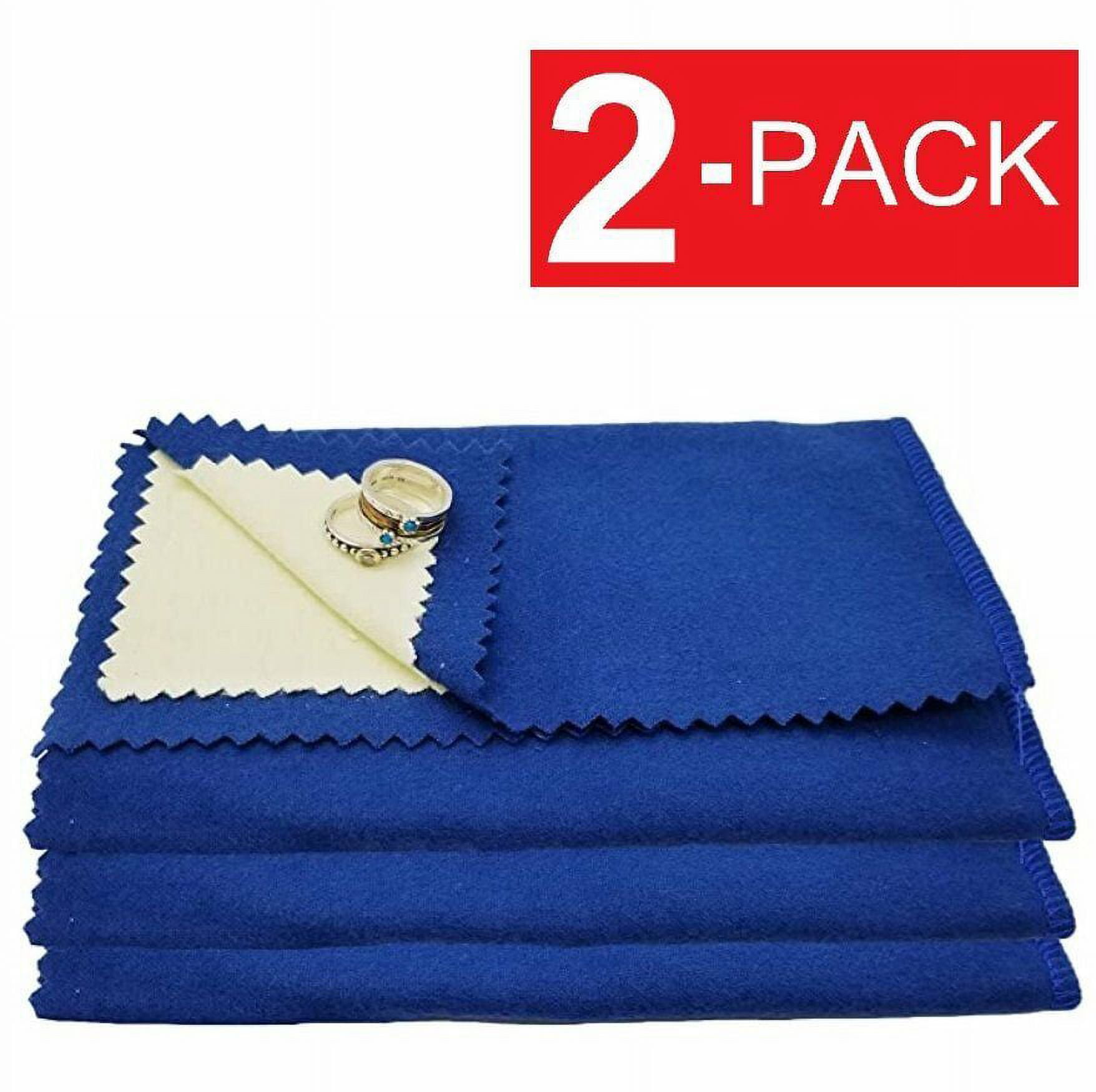 2Pack Jewelry Cleaning Polishing Cloth Instant Shine Protects Gold