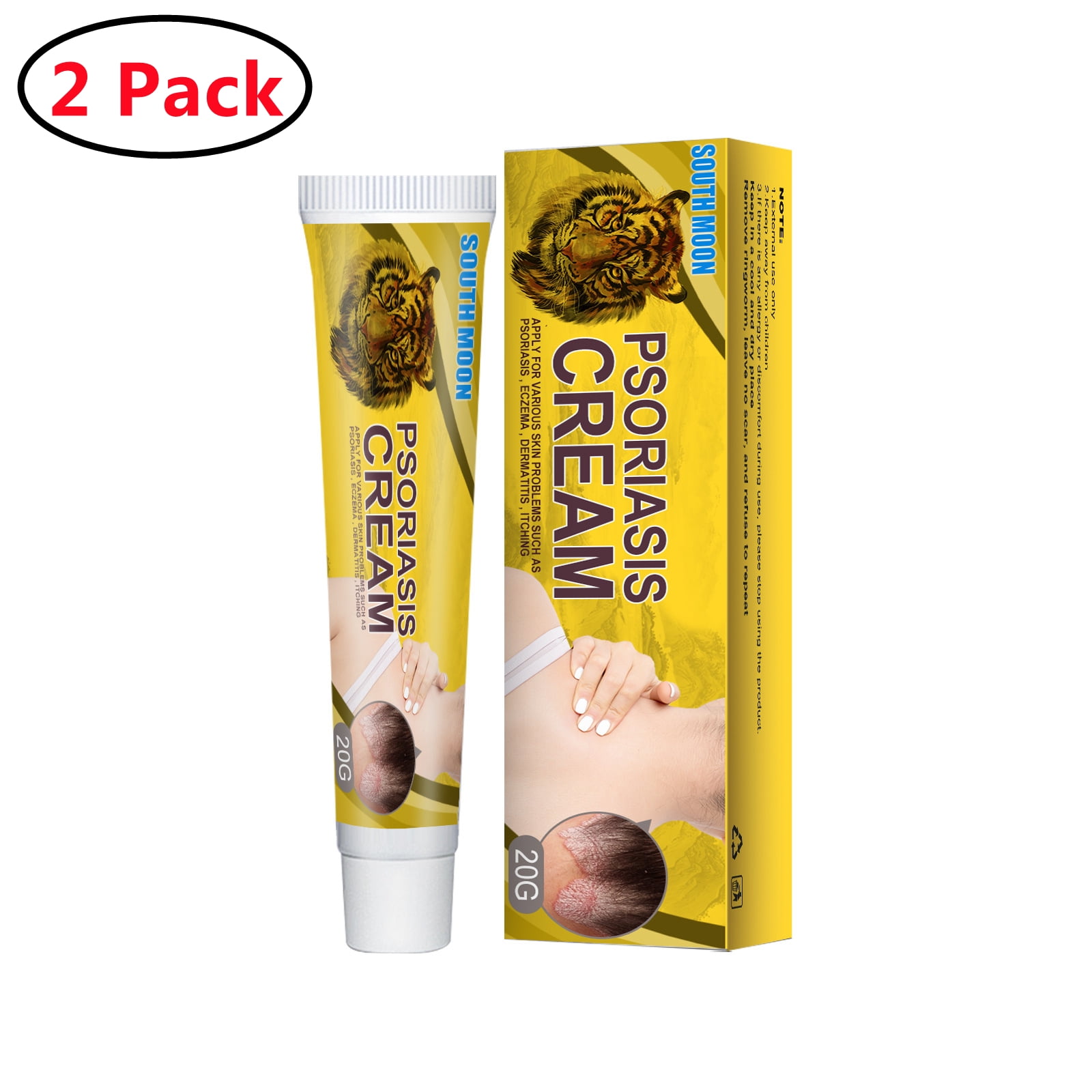 AIDAIMZ 2 Pack Jock Itch Antifungal Cream, Psoriasis Cream, Ringworm