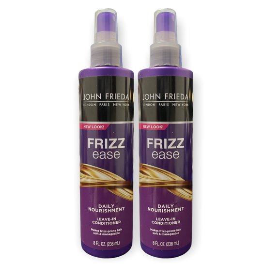 2 Pack John Frieda, Frizz Ease, Daily Nourishment, Leave-In Conditioner, 8 fl oz (236 ml)/each