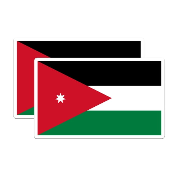 (2 Pack) Jordan World Flag Magnets - Pride - 5" On Longest Side - Premium Magnet - Choose from Over 200 Countries - for Cars, Refrigerators, Toolboxes, Lockers- Made in USA - MAG0898