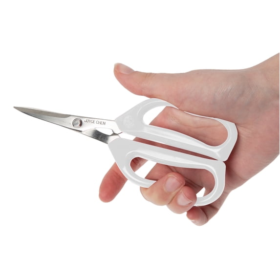 Joyce Chen Original Unlimited Kitchen Scissors All Purpose Kitchen Shears With Comfortable Handles, White, 2 Pack