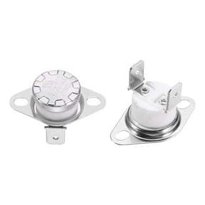2 Pack KSD301 Thermostat 200°C/392°F 16A Normally Closed N.C Adjust Snap Disc Temperature Switch, Thermal Cutoff Switch for Microwaves, Oven, Coffee Maker, Ceramic Material