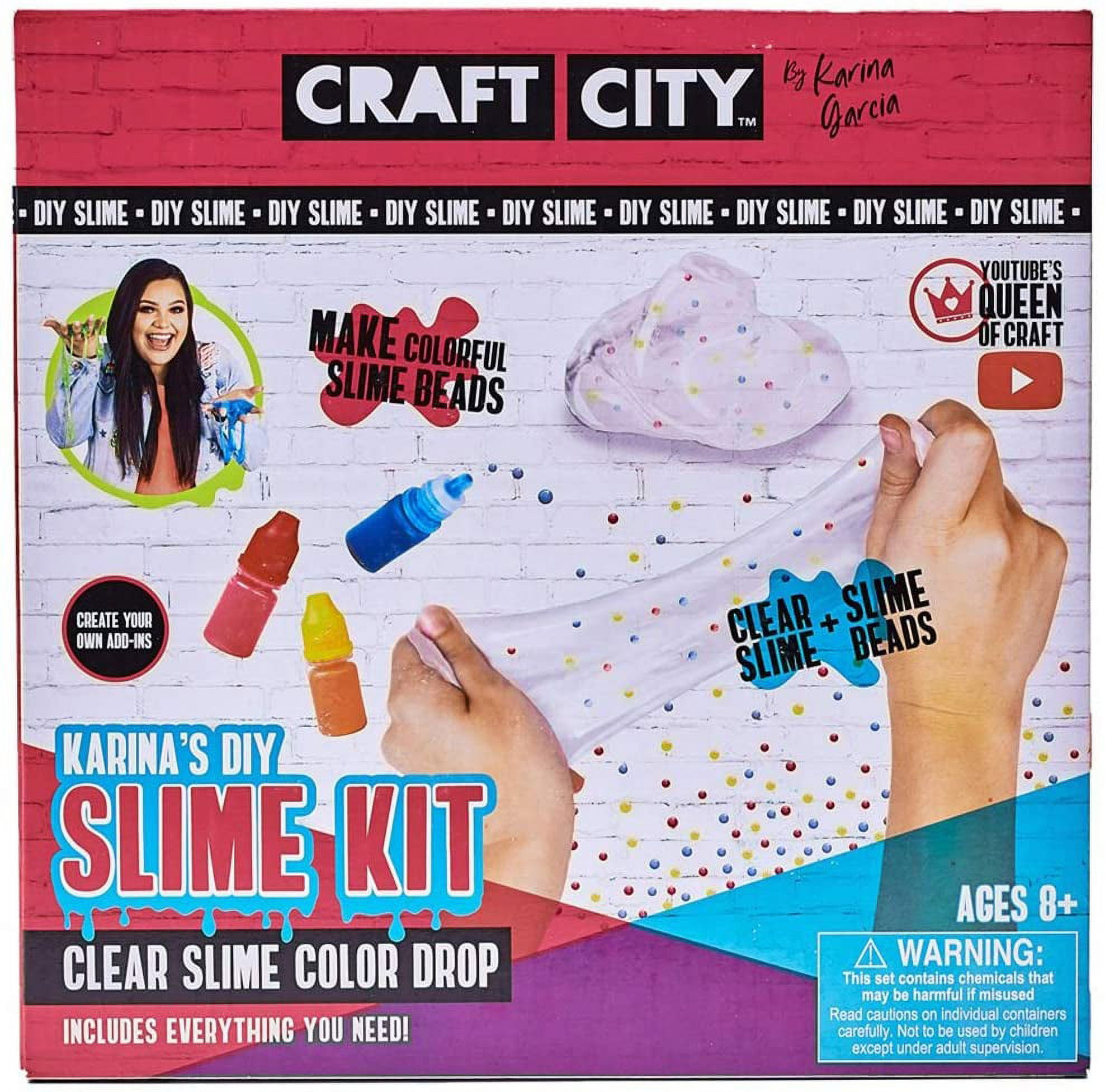 2 Pack Karina Garcia Craft City Make Your Own Slime Kit - image 1 of 5