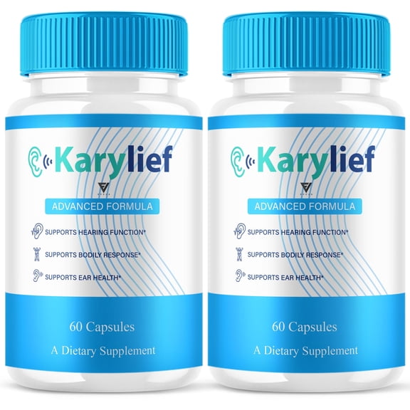 (2 Pack) Karylief Tinnitus Capsules, Kary lief Ear Health Support (120 Capsules)