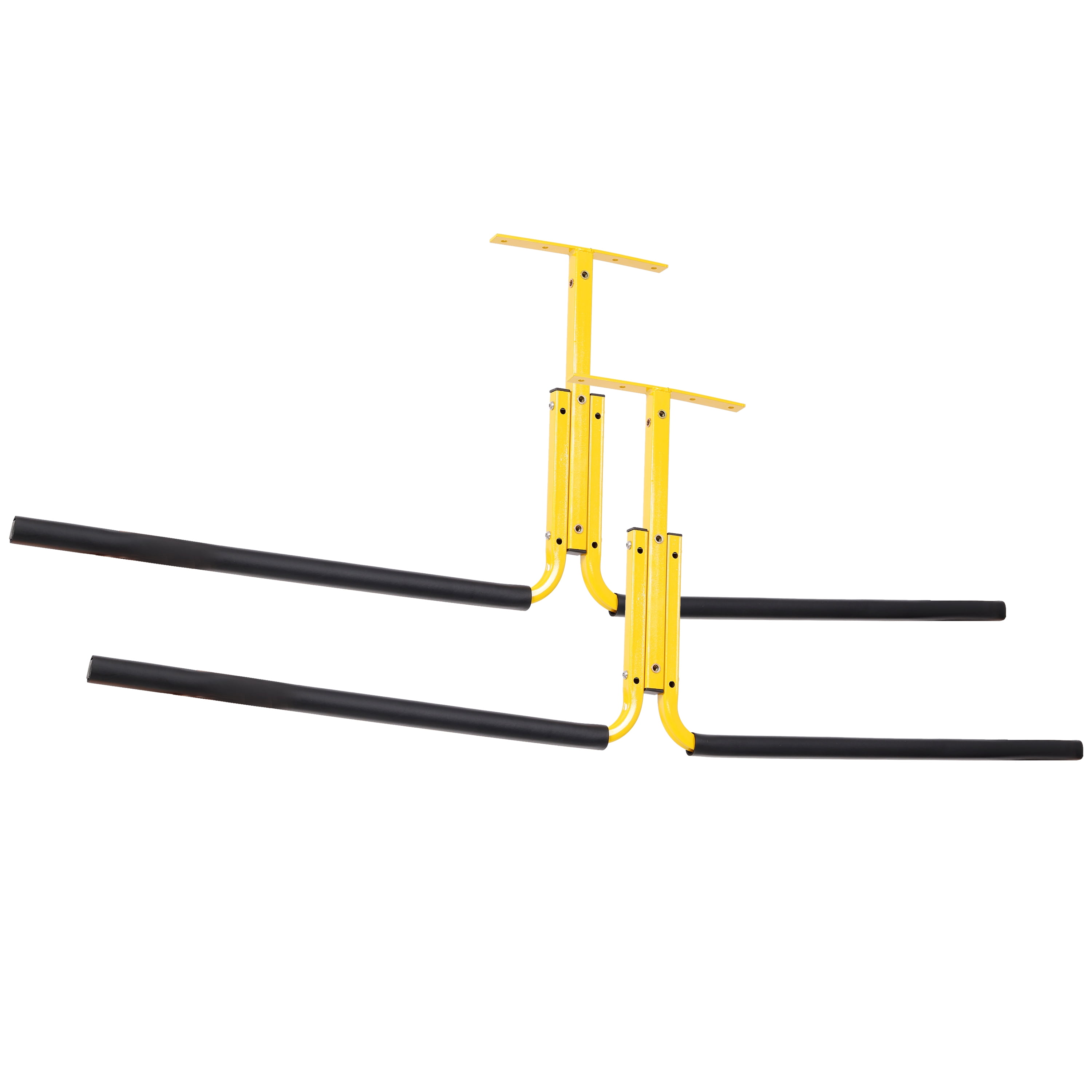 2 Pack Kayak Ceiling Storage Rack, Overhead Garage Hanger, Adjustable Heavy Duty Ceiling Mount Storage Rack, Holds 2 Kayaks, Canoe, Surfboard and SUP